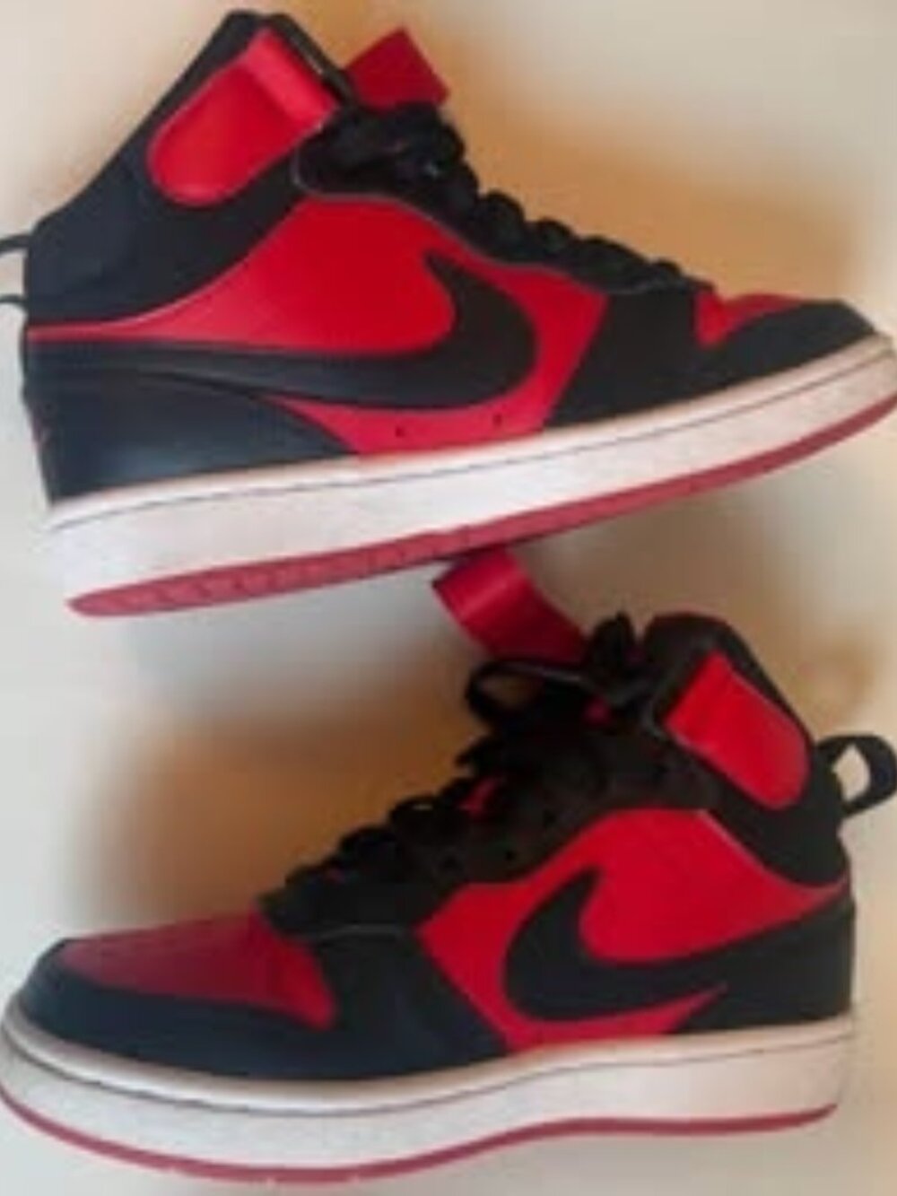Nike Court Borough Mid 2 Big Kid 3.5 RED